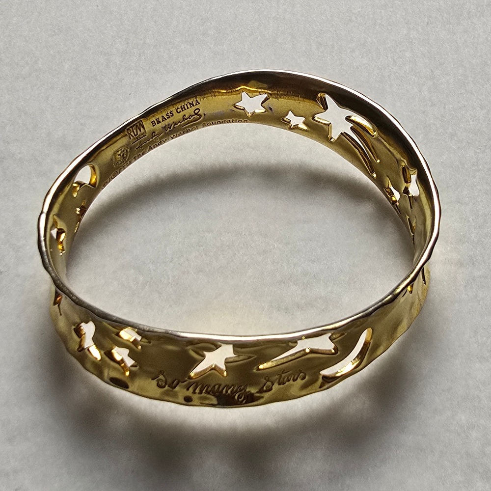Andy Warhol RLM Bracelet So Many Stars Robert Lee Morris Gold Tone Celestial - Picture 3 of 16